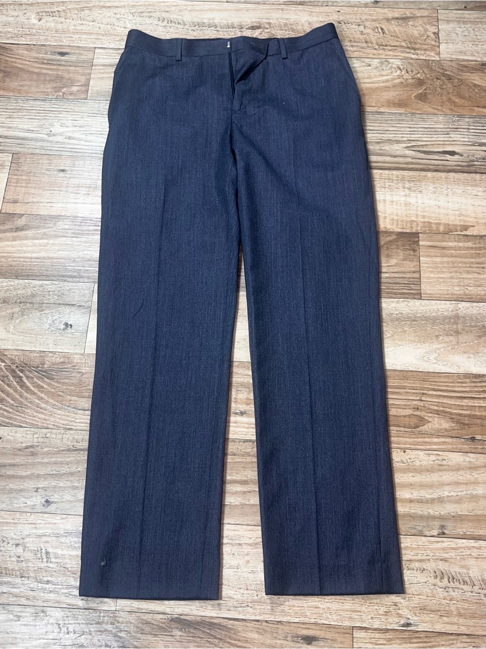 Banana Republic Men Pants 30x30 Gray Charcoal Wool Dress Casual Formal Tailored